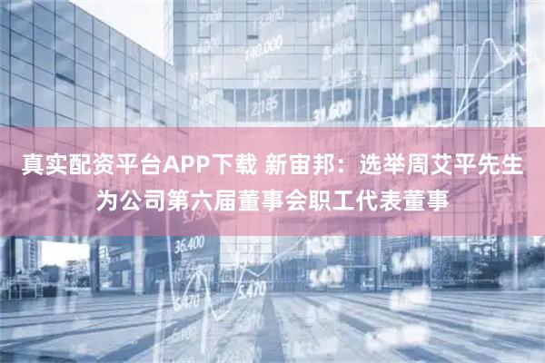 真实配资平台APP下载 新宙邦：选举周艾平先生为公司第六届董事会职工代表董事