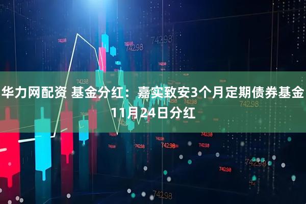 华力网配资 基金分红：嘉实致安3个月定期债券基金11月24日分红